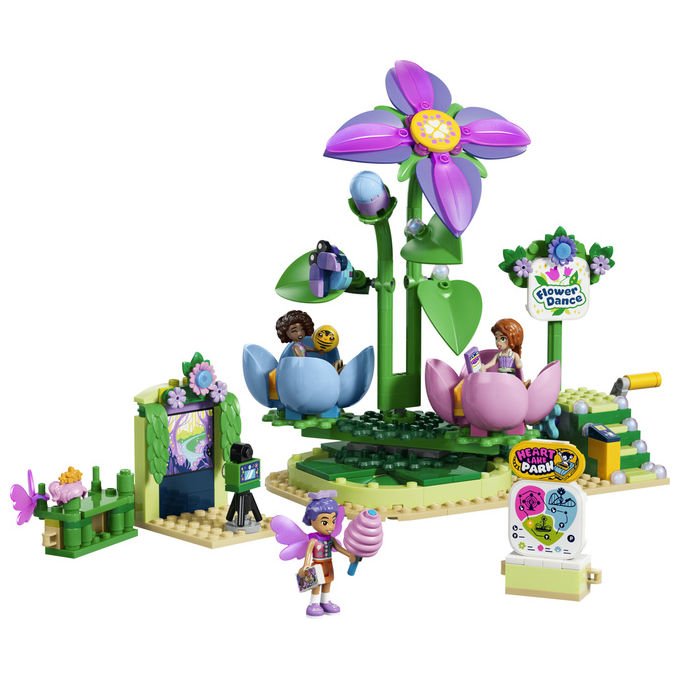 Lego 42702 Friends Giostra delle Tazze da Te' Floreali Set da Costruire 321 Pezzi 3 Mini Bamboline 7+