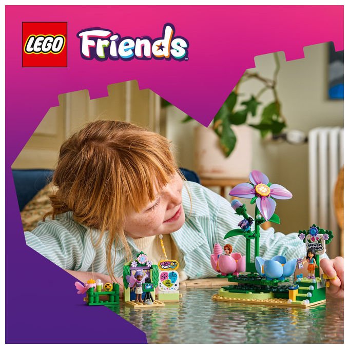 Lego 42702 Friends Giostra delle Tazze da Te' Floreali Set da Costruire 321 Pezzi 3 Mini Bamboline 7+