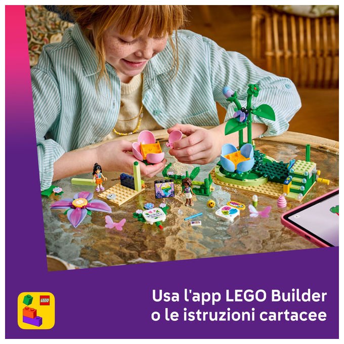 Lego 42702 Friends Giostra delle Tazze da Te' Floreali Set da Costruire 321 Pezzi 3 Mini Bamboline 7+