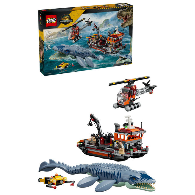 Lego 77983 Attacco Alla Barca Del Dinosauro Mosasaurus 703 pezzi eta' 7+ colore Multicolore