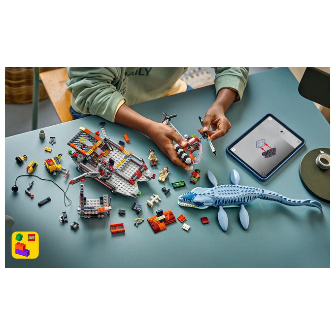 Lego 77983 Attacco Alla Barca Del Dinosauro Mosasaurus 703 pezzi eta' 7+ colore Multicolore