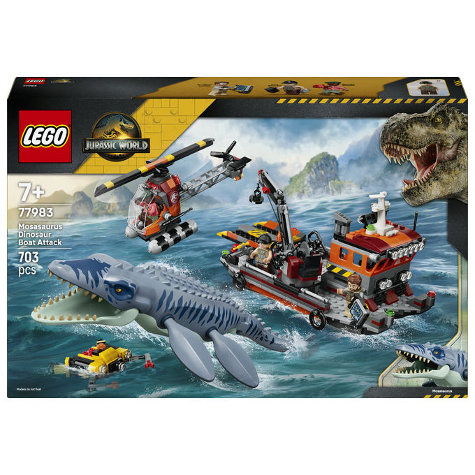 Lego 77983 Attacco Alla Barca Del Dinosauro Mosasaurus 703 pezzi eta' 7+ colore Multicolore