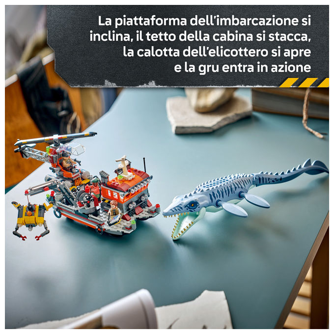 Lego 77983 Attacco Alla Barca Del Dinosauro Mosasaurus 703 pezzi eta' 7+ colore Multicolore