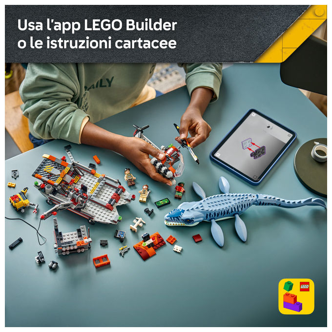 Lego 77983 Attacco Alla Barca Del Dinosauro Mosasaurus 703 pezzi eta' 7+ colore Multicolore
