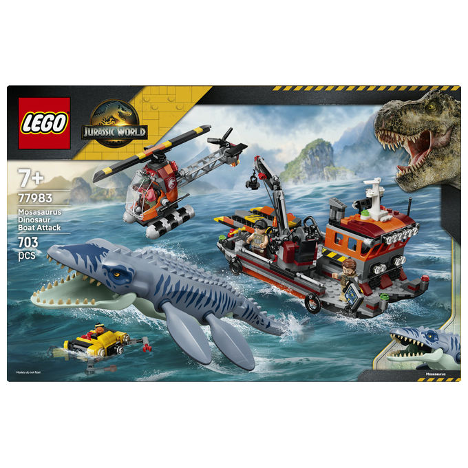 Lego 77983 Attacco Alla Barca Del Dinosauro Mosasaurus 703 pezzi eta' 7+ colore Multicolore