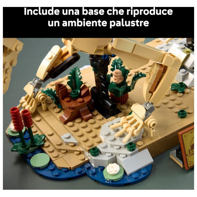 Lego 77985 Jurassic World Fossili di Dinosauro Triceratopo Set da Collezione 1154 Pezzi per Adulti con Minifigure