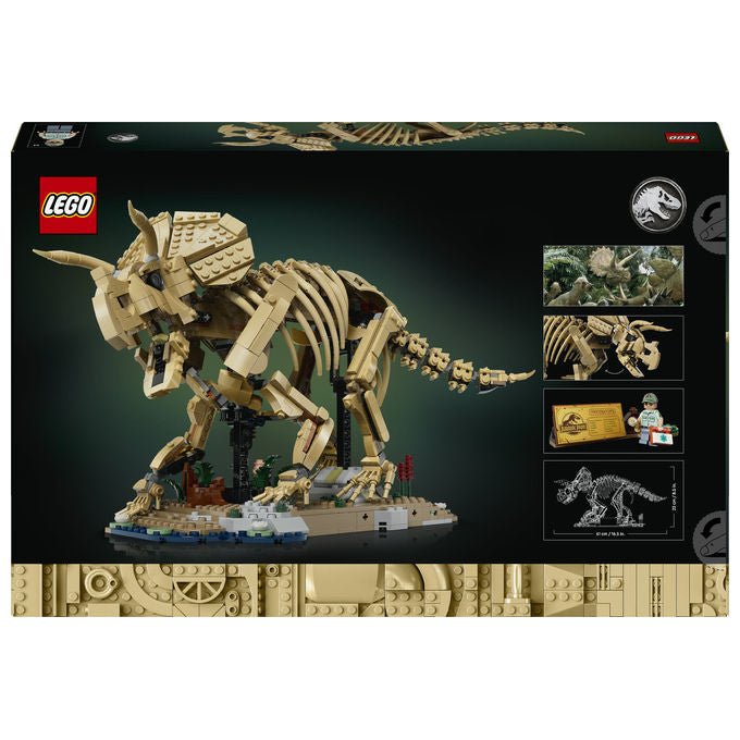 Lego 77985 Jurassic World Fossili di Dinosauro Triceratopo Set da Collezione 1154 Pezzi per Adulti con Minifigure