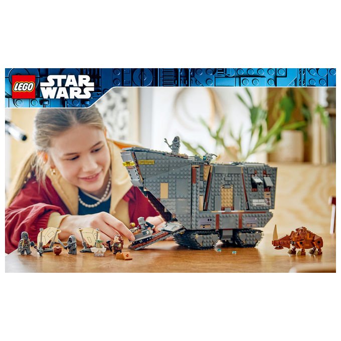 Lego 75453 Sandcrawler e Mudhorn Offworld Set da Costruzione 1683 pezzi con 5 Minifigure e Mudhorn Snodabile colore Multicolore