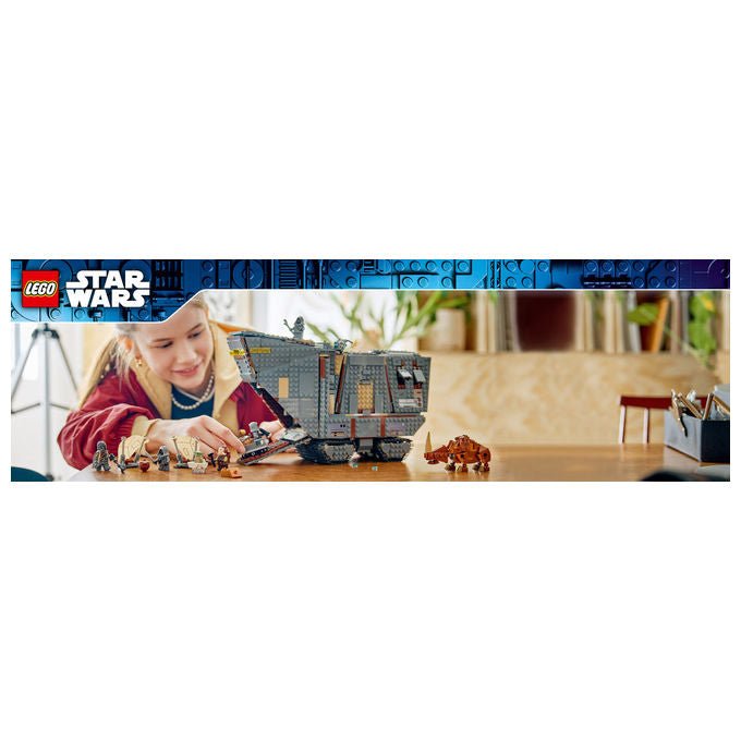 Lego 75453 Sandcrawler e Mudhorn Offworld Set da Costruzione 1683 pezzi con 5 Minifigure e Mudhorn Snodabile colore Multicolore