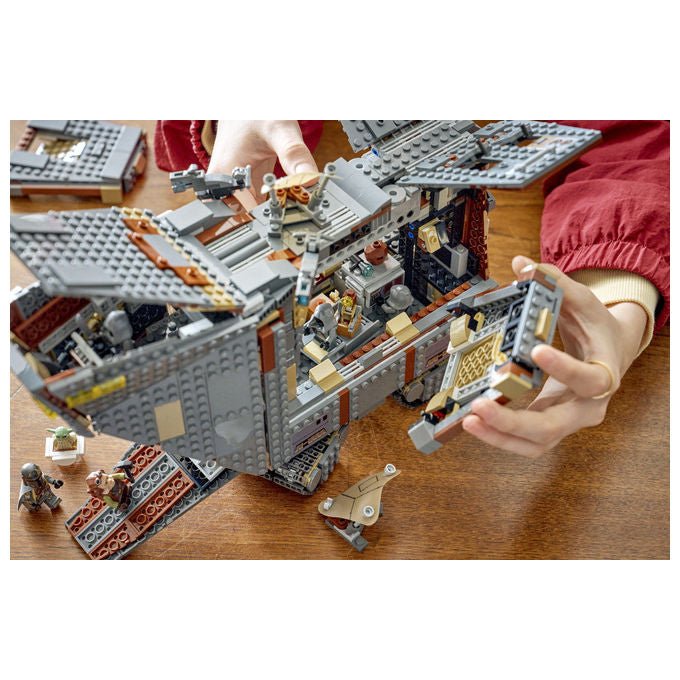 Lego 75453 Sandcrawler e Mudhorn Offworld Set da Costruzione 1683 pezzi con 5 Minifigure e Mudhorn Snodabile colore Multicolore