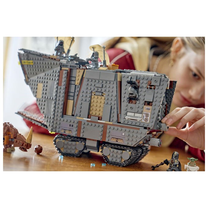 Lego 75453 Sandcrawler e Mudhorn Offworld Set da Costruzione 1683 pezzi con 5 Minifigure e Mudhorn Snodabile colore Multicolore