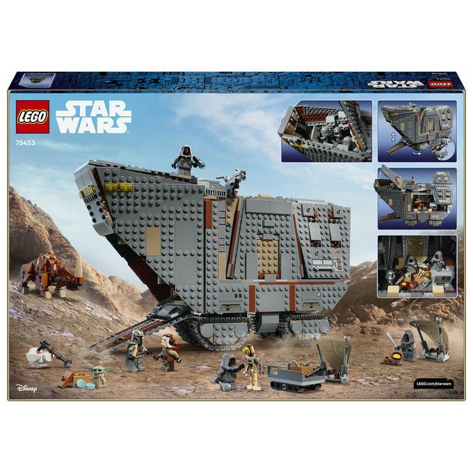 Lego 75453 Sandcrawler e Mudhorn Offworld Set da Costruzione 1683 pezzi con 5 Minifigure e Mudhorn Snodabile colore Multicolore