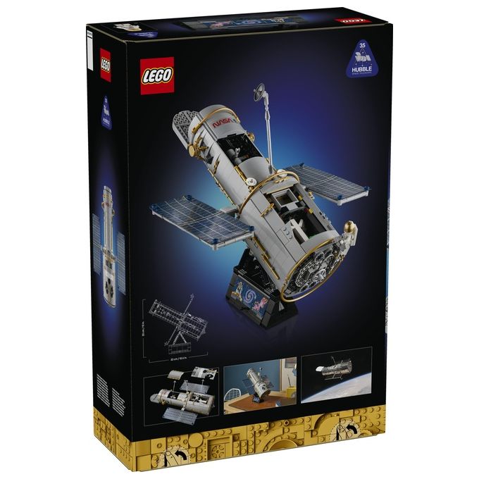 Lego 11382 Icons Telescopio Spaziale Hubble 1252 pezzi dimensioni 32x38x38 cm colore Multicolore
