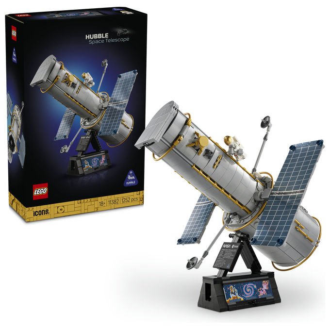 Lego 11382 Icons Telescopio Spaziale Hubble 1252 pezzi dimensioni 32x38x38 cm colore Multicolore