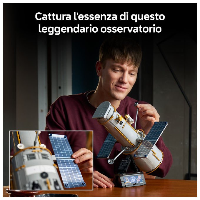 Lego 11382 Icons Telescopio Spaziale Hubble 1252 pezzi dimensioni 32x38x38 cm colore Multicolore