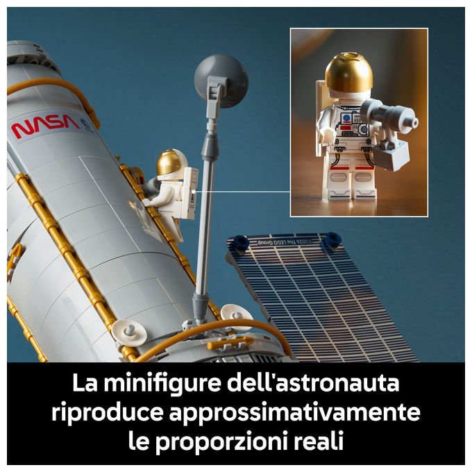 Lego 11382 Icons Telescopio Spaziale Hubble 1252 pezzi dimensioni 32x38x38 cm colore Multicolore