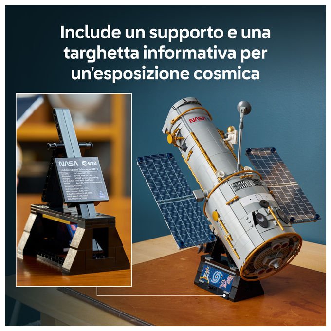 Lego 11382 Icons Telescopio Spaziale Hubble 1252 pezzi dimensioni 32x38x38 cm colore Multicolore