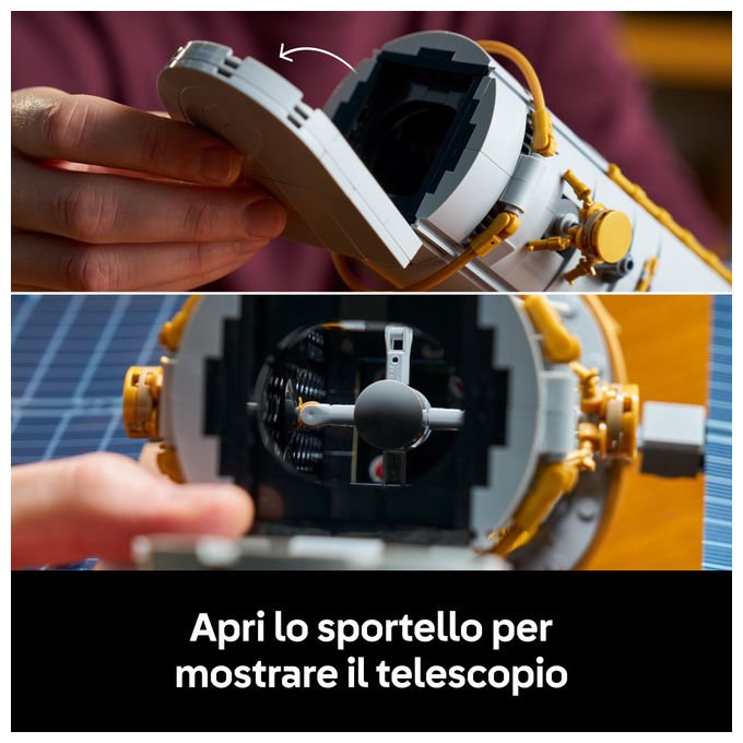 Lego 11382 Icons Telescopio Spaziale Hubble 1252 pezzi dimensioni 32x38x38 cm colore Multicolore