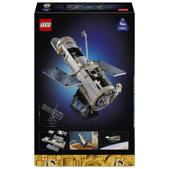 Lego 11382 Icons Telescopio Spaziale Hubble 1252 pezzi dimensioni 32x38x38 cm colore Multicolore