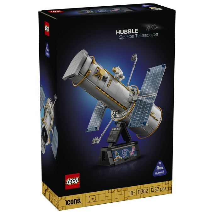 Lego 11382 Icons Telescopio Spaziale Hubble 1252 pezzi dimensioni 32x38x38 cm colore Multicolore