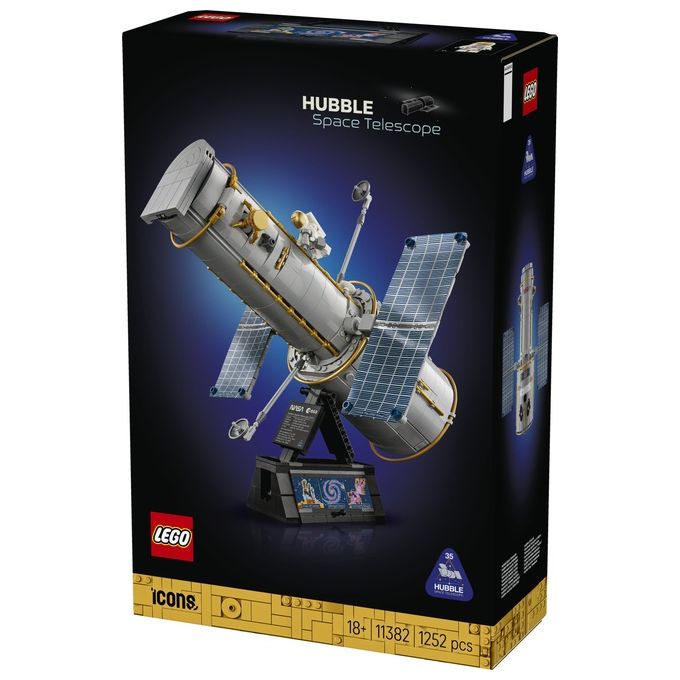 Lego 11382 Icons Telescopio Spaziale Hubble 1252 pezzi dimensioni 32x38x38 cm colore Multicolore