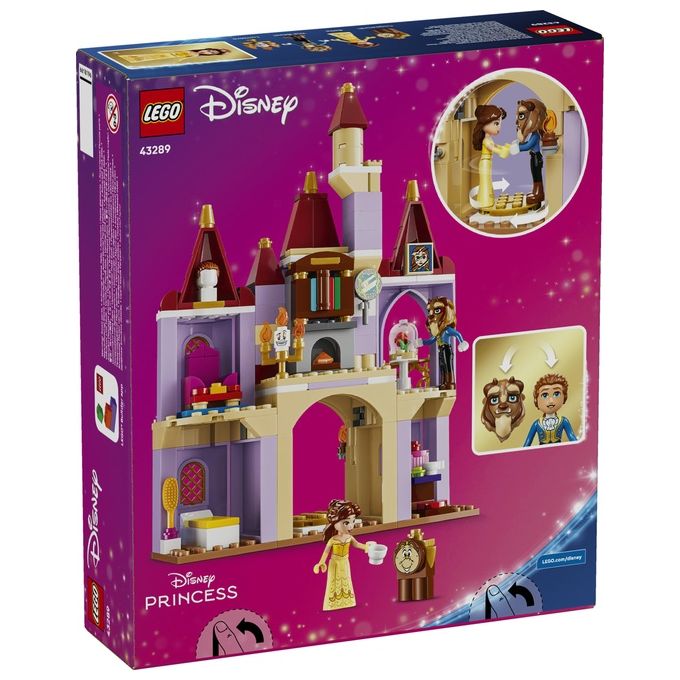 Lego 43289 Disney Princess Belle e il Castello Incantato della Bestia Set Costruzioni 254 pezzi 4 Personaggi per Bambini 5 anni