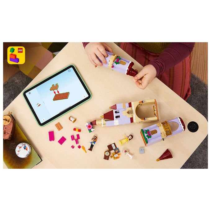 Lego 43289 Disney Princess Belle e il Castello Incantato della Bestia Set Costruzioni 254 pezzi 4 Personaggi per Bambini 5 anni