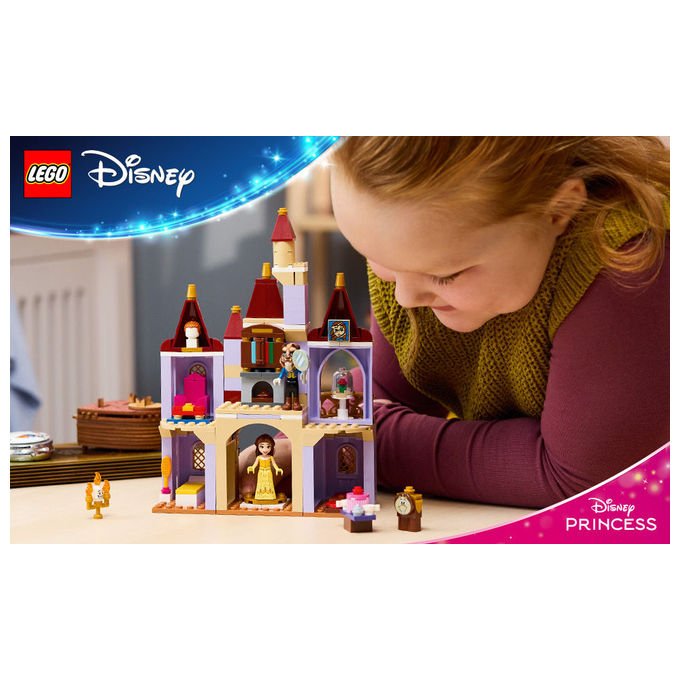 Lego 43289 Disney Princess Belle e il Castello Incantato della Bestia Set Costruzioni 254 pezzi 4 Personaggi per Bambini 5 anni