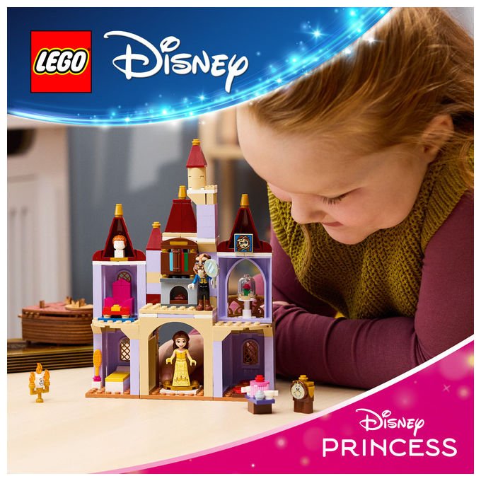 Lego 43289 Disney Princess Belle e il Castello Incantato della Bestia Set Costruzioni 254 pezzi 4 Personaggi per Bambini 5 anni