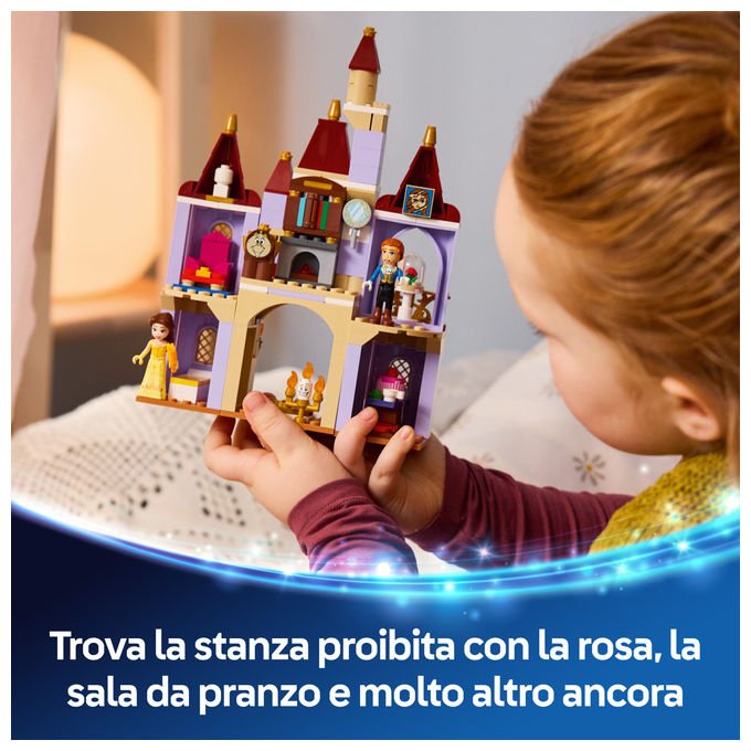 Lego 43289 Disney Princess Belle e il Castello Incantato della Bestia Set Costruzioni 254 pezzi 4 Personaggi per Bambini 5 anni
