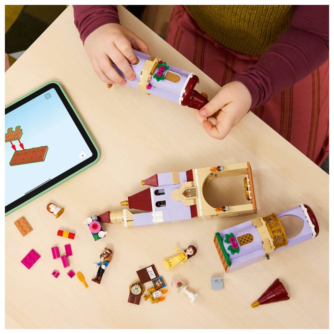 Lego 43289 Disney Princess Belle e il Castello Incantato della Bestia Set Costruzioni 254 pezzi 4 Personaggi per Bambini 5 anni