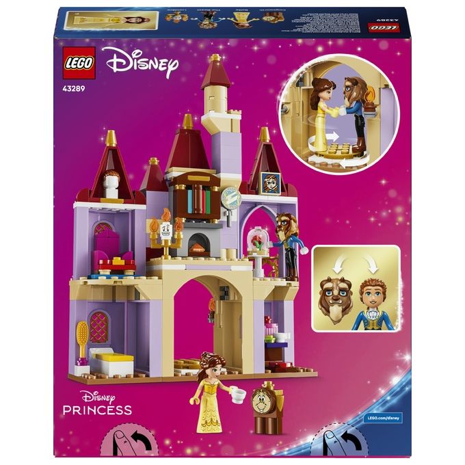 Lego 43289 Disney Princess Belle e il Castello Incantato della Bestia Set Costruzioni 254 pezzi 4 Personaggi per Bambini 5 anni