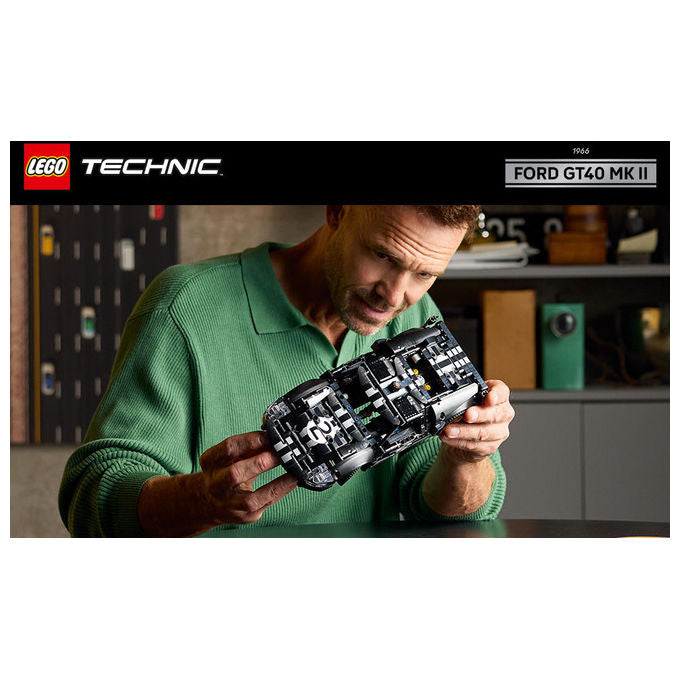 Lego 42223 Technic Auto da Corsa Ford GT40 MKII 1966 Kit di Modellismo 793 Pezzi colore Multicolore