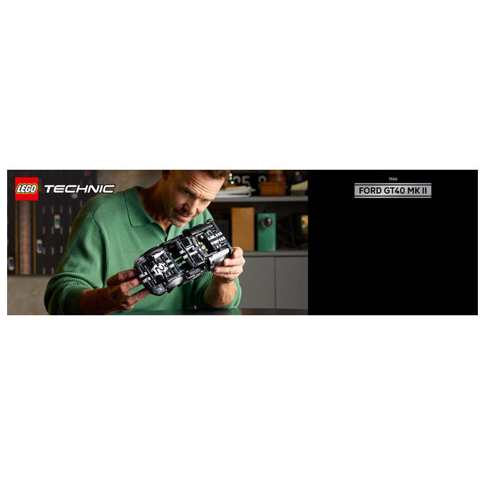 Lego 42223 Technic Auto da Corsa Ford GT40 MKII 1966 Kit di Modellismo 793 Pezzi colore Multicolore