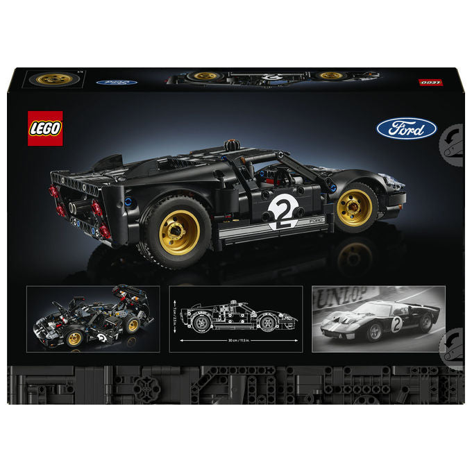 Lego 42223 Technic Auto da Corsa Ford GT40 MKII 1966 Kit di Modellismo 793 Pezzi colore Multicolore