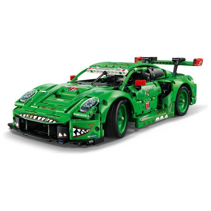 Lego 42224 Technic Auto Porsche 911 GT3 R REXY AO Racing con sterzo sospensioni differenziale portiere e bagagliaio apribili 1313 pezzi colore Multicolore