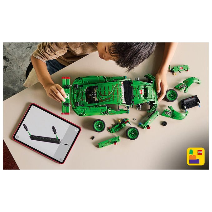 Lego 42224 Technic Auto Porsche 911 GT3 R REXY AO Racing con sterzo sospensioni differenziale portiere e bagagliaio apribili 1313 pezzi colore Multicolore
