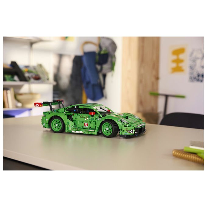 Lego 42224 Technic Auto Porsche 911 GT3 R REXY AO Racing con sterzo sospensioni differenziale portiere e bagagliaio apribili 1313 pezzi colore Multicolore