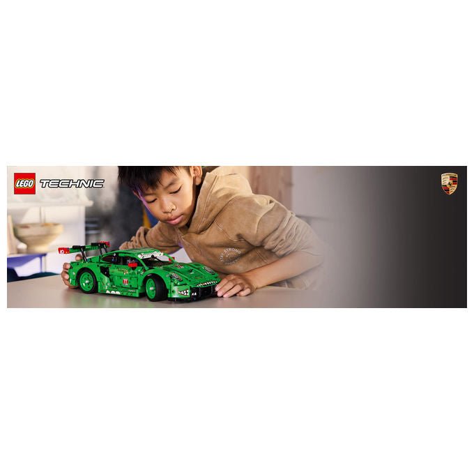 Lego 42224 Technic Auto Porsche 911 GT3 R REXY AO Racing con sterzo sospensioni differenziale portiere e bagagliaio apribili 1313 pezzi colore Multicolore