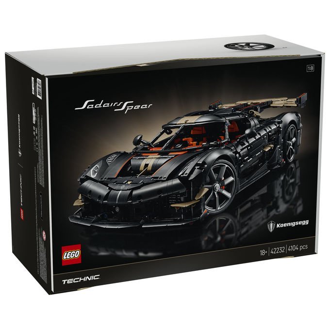 Lego 42232 Technic Kit di Modellismo per Adulti con 4104 Pezzi Motore V8 Pistoni Cambio 9 Rapporti Sospensioni Triplex Modalita' Ghost colore Multicolore