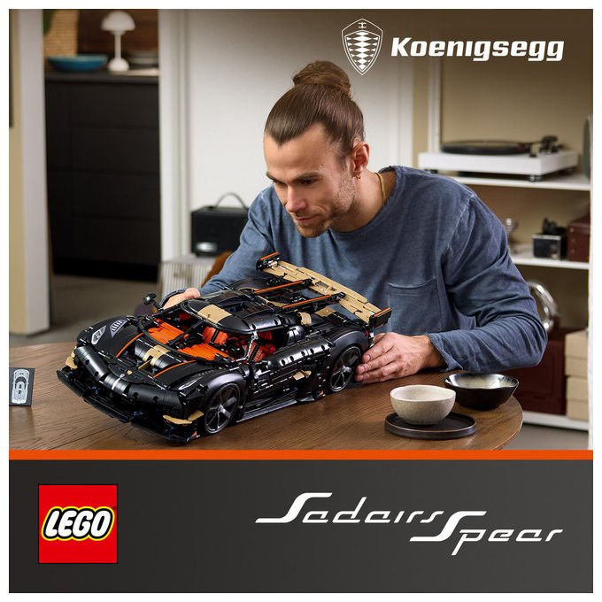 Lego 42232 Technic Kit di Modellismo per Adulti con 4104 Pezzi Motore V8 Pistoni Cambio 9 Rapporti Sospensioni Triplex Modalita' Ghost colore Multicolore
