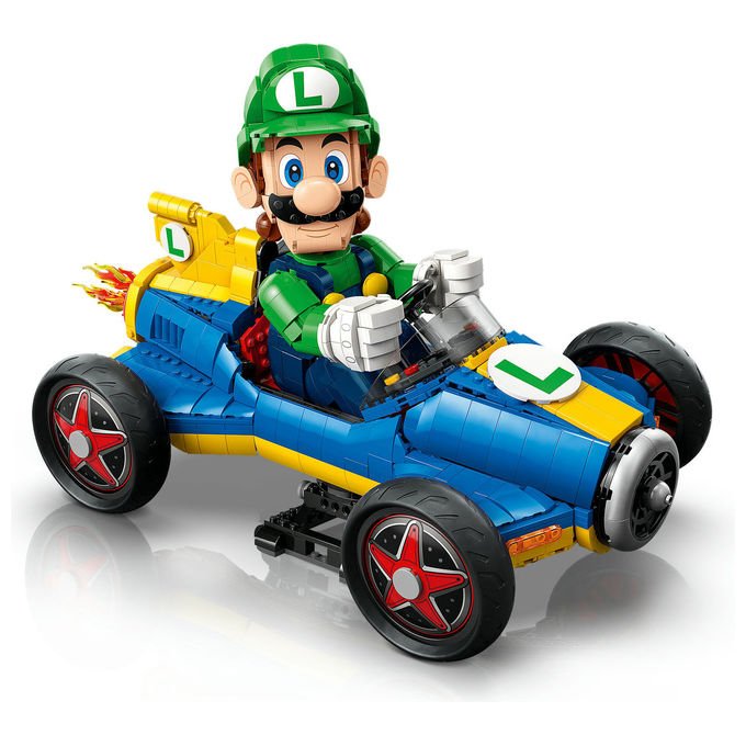 Lego 72050 Super Mario Mario Kart Luigi e Mach 8 Set da Costruzione per Adulti 2234 Pezzi 41x23x25 cm