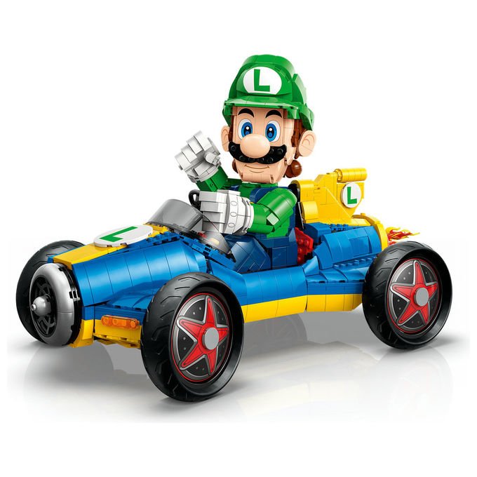 Lego 72050 Super Mario Mario Kart Luigi e Mach 8 Set da Costruzione per Adulti 2234 Pezzi 41x23x25 cm