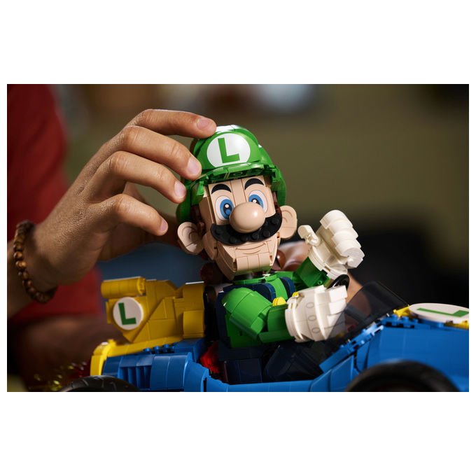 Lego 72050 Super Mario Mario Kart Luigi e Mach 8 Set da Costruzione per Adulti 2234 Pezzi 41x23x25 cm