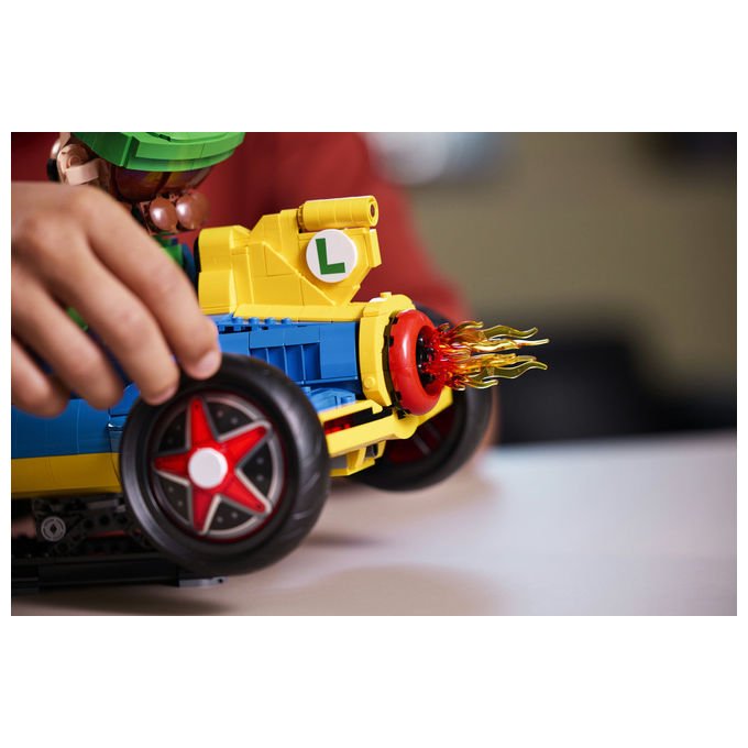 Lego 72050 Super Mario Mario Kart Luigi e Mach 8 Set da Costruzione per Adulti 2234 Pezzi 41x23x25 cm