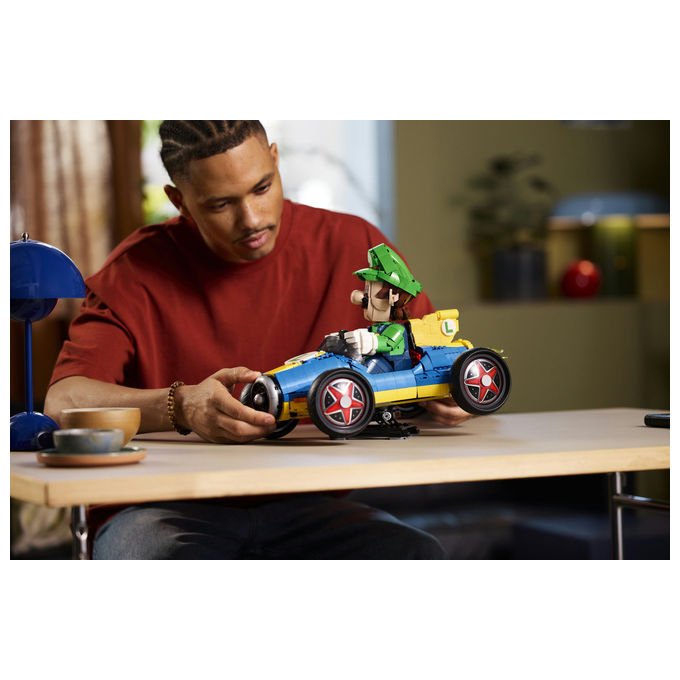 Lego 72050 Super Mario Mario Kart Luigi e Mach 8 Set da Costruzione per Adulti 2234 Pezzi 41x23x25 cm
