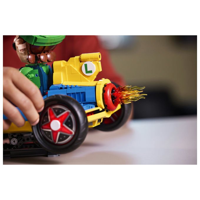 Lego 72050 Super Mario Mario Kart Luigi e Mach 8 Set da Costruzione per Adulti 2234 Pezzi 41x23x25 cm