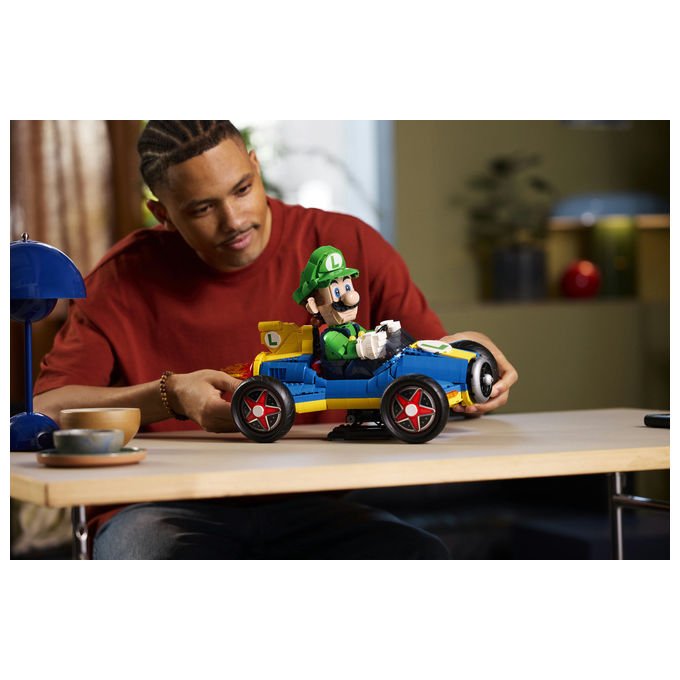Lego 72050 Super Mario Mario Kart Luigi e Mach 8 Set da Costruzione per Adulti 2234 Pezzi 41x23x25 cm