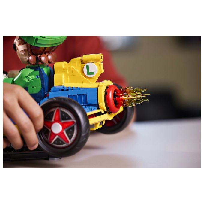 Lego 72050 Super Mario Mario Kart Luigi e Mach 8 Set da Costruzione per Adulti 2234 Pezzi 41x23x25 cm