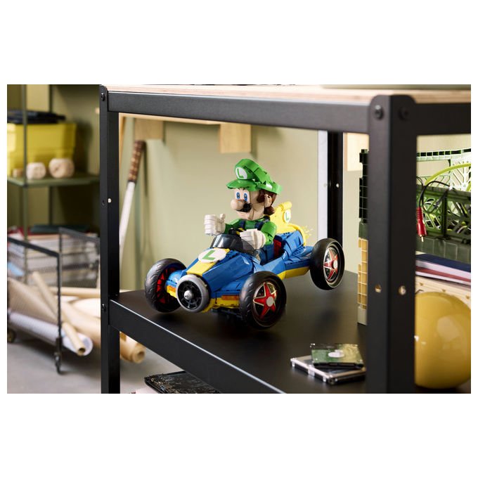 Lego 72050 Super Mario Mario Kart Luigi e Mach 8 Set da Costruzione per Adulti 2234 Pezzi 41x23x25 cm
